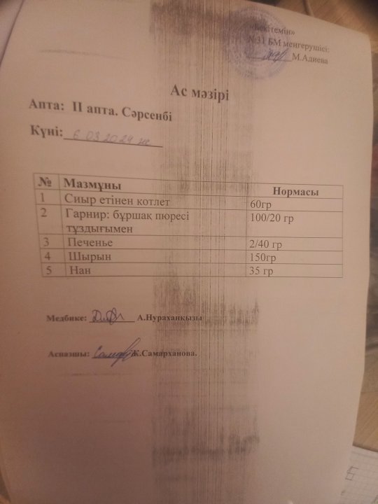 Ас мәзірі